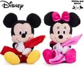 Disney Mickey + Minnie Maus Plüschtier & Kuscheldecke | 22cm | Kuscheltier Mouse