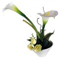 Kunstblume mit Vase, Deko, Seidenblume, Blumen, künstliche, Kunstpflanze B1003
