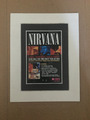Nirvana - Live! Heute Abend! Ausverkauft!- Montierte Originalanzeige