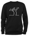 Styletex23 Sweatshirt Herren #1 La Linea Lui Cartoon Fun Kult, Rossi