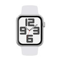 Apple Watch (SE 1) Aluminium 40 mm GPS + Cellular - Silber, Sportarmband: Bla...