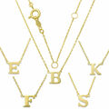 585er Collier Buchstabe Anhänger ECHT SCHMUCK 585 Gold 585 14 Karat Kette Neu 💎