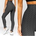 Leggings Sporthose Leggins Trainingshose Slim Fit Sport Fitness Damen BOLF Motiv