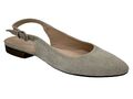 Maripé italienische Designer Leder Sling Pumps Größe 37,5   Beige Flach Maripe