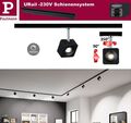 Paulmann URail LED-Spot Cube 8W Schwarz 4000K 230V dimmbar Schwenkbar 350°/90°