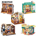 Rolife 5Kit DIY 3D Holz Miniatur 1:24 Puppenhaus Möbel Dekor Weihnachts Geschenk