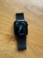 Apple Watch Series 4 Edelstahl 44mm Space Black GPS+Cellular, Milanaise Armband