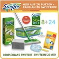 Swiffer Bodenwischer Starter-Set + Feuchte Tücher "Reine Frische" + Staubmagnet