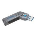 Logilink USB Port Blocker Sperre Schloss 1x Schlüssel und 1x Schloss blau