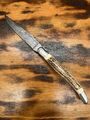 [0317] Damast Messer Horn Griff Laguiole? EDC Outdoor Jagd Survival Knife