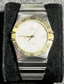 Omega Constellation Ref.1448/431.6 Datum Edelstahl Silber Gold Quarz Herrenuhr