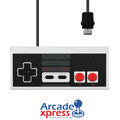 Nintendo Classic Mini Controller NES Quality Gamepad compatible Wii 1.8m Gray