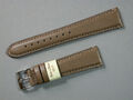 edeles MORELLATO echt Leder Uhrenarmband Graubraun 20mm Edelstahlschließe 8138
