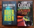 Clive Cussler  - Schlangenjagd,  Killeralgen - Buch Roman Thriller Sammlung 