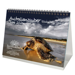 Australienzauber Tiere - Edition Ingo Öland DIN A5 Tischkalender für 2024 versch