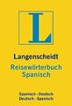 Langenscheidt Reisewörterbuch Spanisch | Buch | Zustand sehr gut