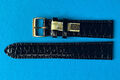 Echt Kroko Uhrenarmband Made in Germany 16,17,18,19,20mm schwarz braun blau / 58