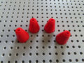 Lego 4 x Cone Kegel 3942c rot 2x2x2  