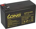 12V 7,2Ah LONG WP7.2-12 F2 VdS Akku passend AGM GEL Blei Batterie 8Ah 9Ah 7Ah