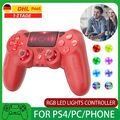 2024 NEU Sony PlayStation Dualshock 4 PS4 Wireless Controller GamePad Rot -LED