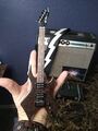 Stranger Dinge Eddie's Gitarre BC Rich Nj Warlock 1:4 Maßstab Replik ~ Axe