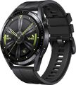Huawei Watch GT 3 46 mm schwarz am Fluorelastomerarmband schwarz