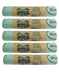 Bio Müllbeutel 25 x 60 Liter 60x80 cm DIN EN 13432 kompostierbarer Müllsack