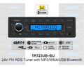 24 Volt Bluetooth LKW Radio RDS-Tuner MP3 WMA USB Truck & Bus 24V TR723UB-BU