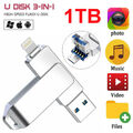 1TB 256GB 128GB 3 in 1 U Disk Speicher Stick OTG USB Flash Drive für IOS Android