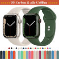 Sport Armband für Apple Watch Series 8 7 6 5 4 3 2 SE Silikon Band iWatch Ersatz