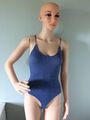 Urban Outfitters BDG Bungy Strap Snap Thong Bodysuit-Navy-Small
