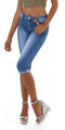 Jeans Damen High Waist Skinny 7/8 Jeans Capri Jeanshose Push Up Milax-Fashion