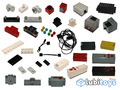 Lego® 9V Elektrische Bauteile Stromkabel Motor Blinklicht Sirene Licht