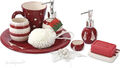 Winterzeit Weihnachten Rot Teller Tasse Becher Seife Schwamm 9 Teile Set Advent