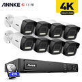 ANNKE 8MP 4K POE Aussen Überwachungskamera Mit Audio Farbe Nachtsicht 12MP NVR