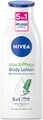 NIVEA Aloe & Pflege Body Lotion (400 Ml), Körpercreme Für Trockene Haut Mit 5In1