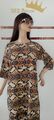 Casual Dress Women Leopard Print Gown 40/42 Women fashion Free Fit Dress 