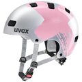 Uvex Kid 3 Kinder BMX Dirt Fahrrad Helm silberfarben/rosa 2024