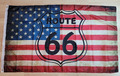 USA Route 66 Racing große 150 cm Fahne Flagge Banner