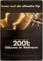 Stanley Kubrick 2001 ODYSSEE IM WELTRAUM original WA Kino Plakat A1 gerollt 2001