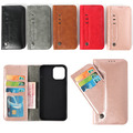 Klapp Tasche für iPhone Samsung Leder Handy Hülle Kartenfächer Klappetui Cover