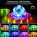 RGB LED Streifen Lichterkette Stripe Dimmbar TV Hintergrundbeleuchtung 5050 SMD