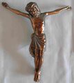 Jesus Figur am Kreuz metall ohne Kreuz antik aus Nachlass