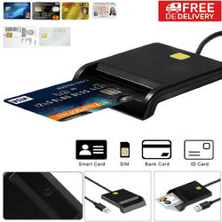 USB Chipkartenleser SIM Kartenleser Personalausweis Lesegerät Smart Card Reader