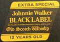 Johnnie Walker schwarzes Etikett alter schottischer Whisky 12 Jahre alte Biermatte 