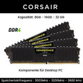 Arbeitsspeicher DDR4 Gaming PC RAM 16GB 32GB 64GB Corsair Vengeance LPX Desktop