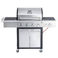 Gasgrill ALL'GRILL FESTIVAL: 4-flammig, 15,5 kW, Edelstahl-schwarz