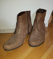 Think Stiefeletten - Damen Ankle Boots Booties Gr. DE 37 1/2- 37,5 Leder