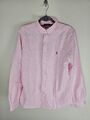 Ralph Lauren rosa gestreiftes Langarmshirt Größe L UK12 UVP £160