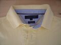 EE450 Tommy Hilfiger 40´s Two Ply Cotton Poloshirt S  Sonnengelb Unifarben